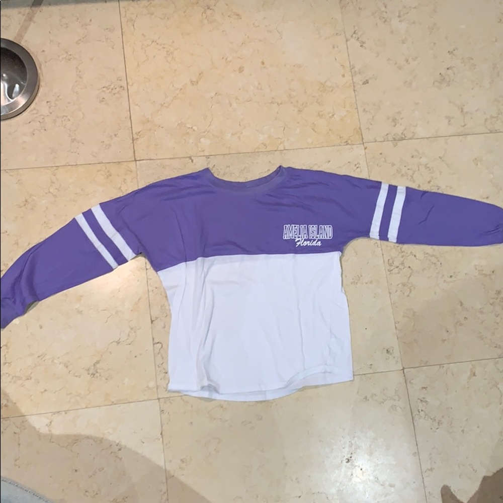 Purple Long sleeve 'Amelia Island FL' Soft